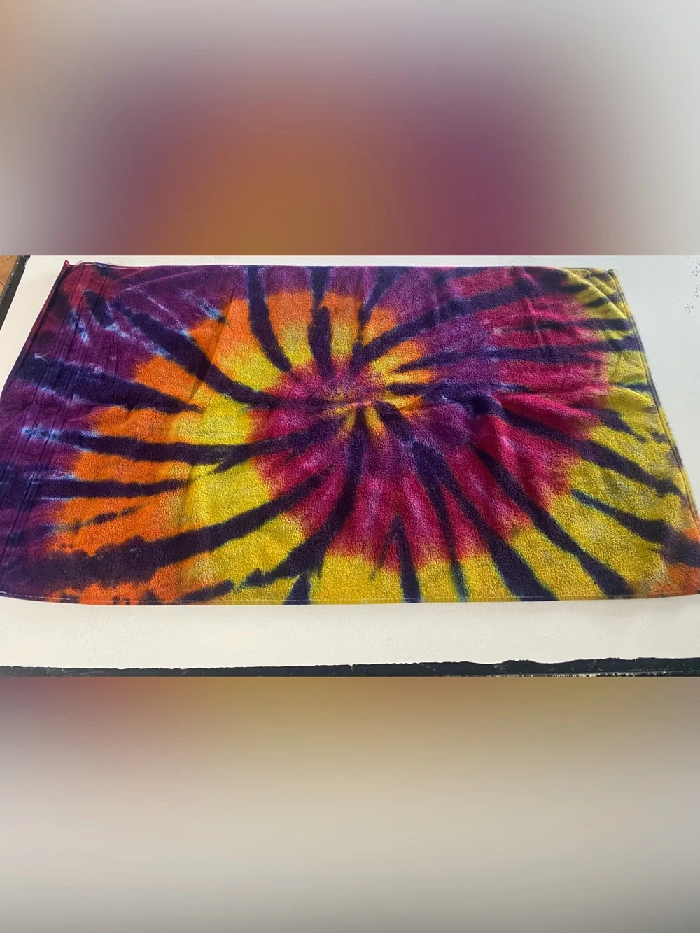 Vibrant hand made Tie-Dye Throw towels - Multicolor 100% cotton.